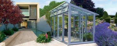 Modern glasshouse from the Hartley Botanic Opus range