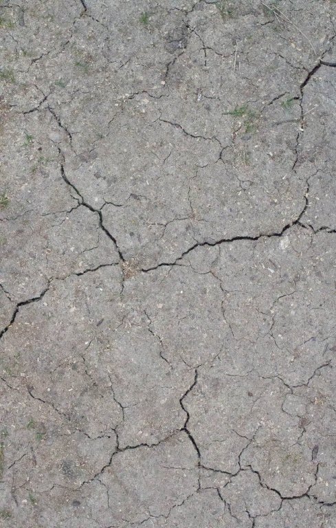 Hard Dry Cracked Soil 