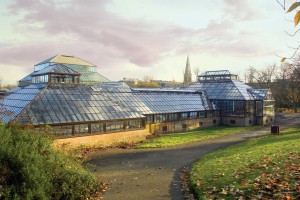 Large Hartley Botanic Glasshouse in a Garden