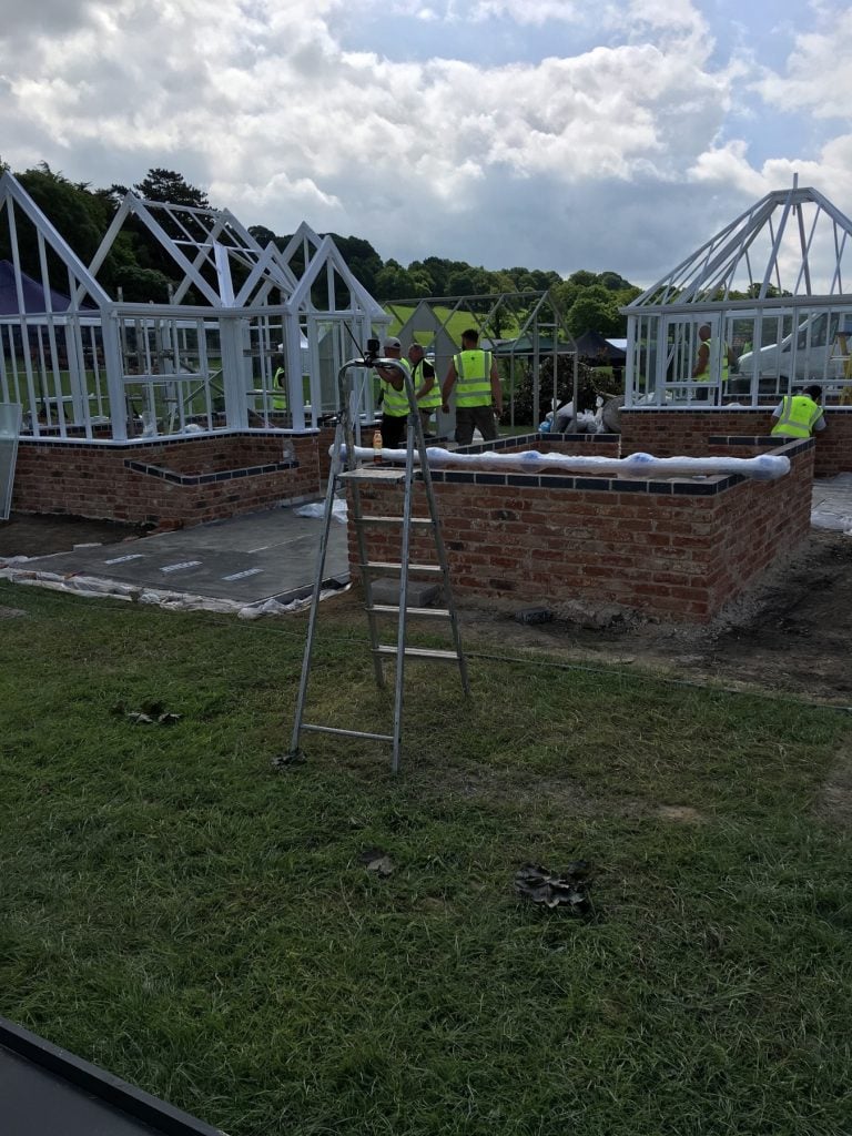 Day 8 - Glasshouses almost assembled